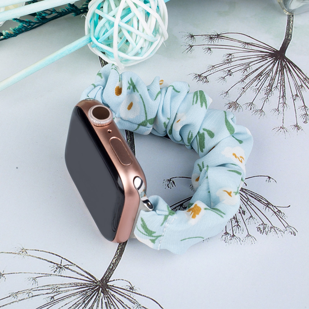 Audinė Apple Watch apyrankė 42/44/45mm dirželis elastinė juosta – mėlyna