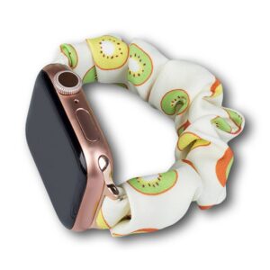 Audinė juosta Apple Watch 42 / 44 / 45 mm dirželis apyrankė guminė juosta – kivio spalvos