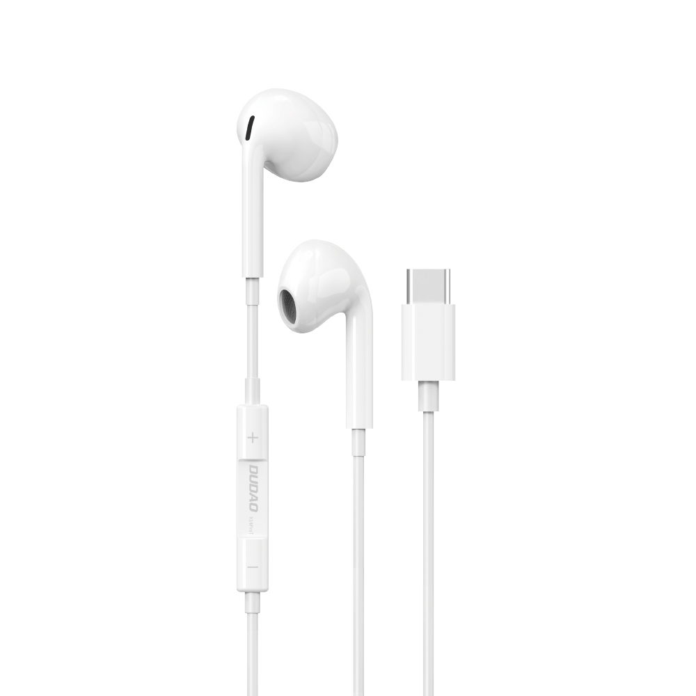 Dudao vidinės ausinės su USB Type-C jungtimi - baltos (X14PROT)