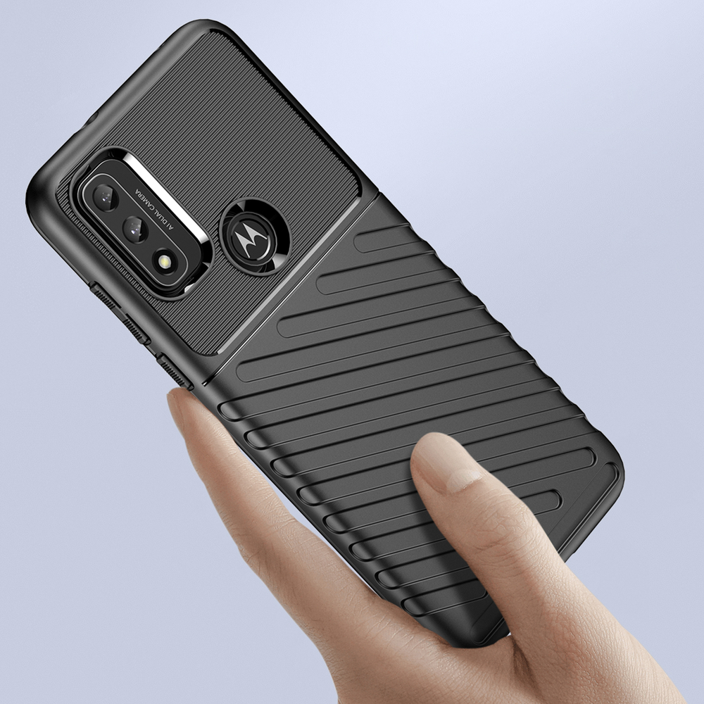 Thunder Case lankstus armored dangtelis Motorola Moto G Play 2022 juodas