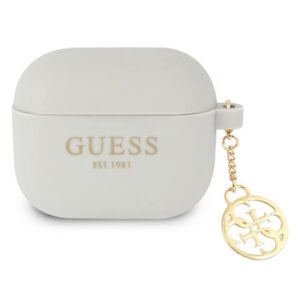 Guess silikoninis dėklas AirPods 3 – pilkas