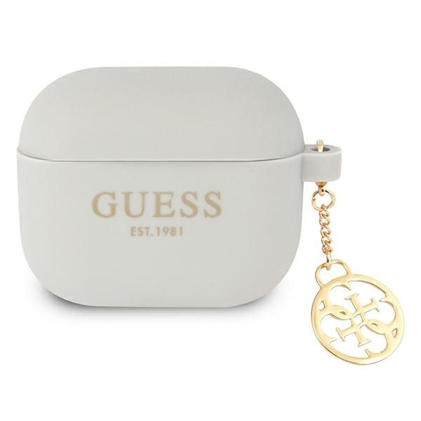 Guess silikoninis dėklas AirPods 3 – pilkas