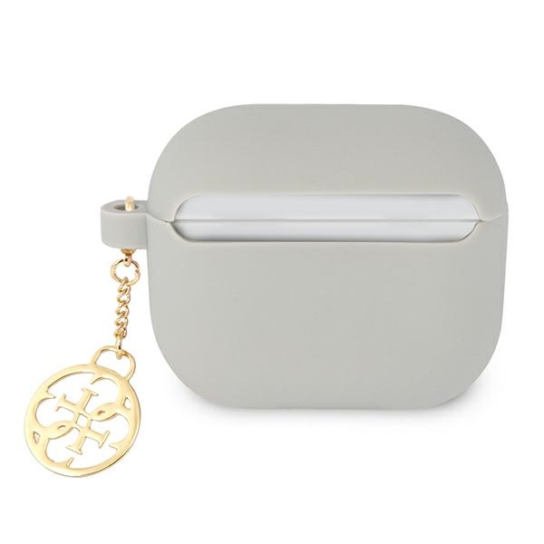 Guess silikoninis dėklas AirPods 3 – pilkas