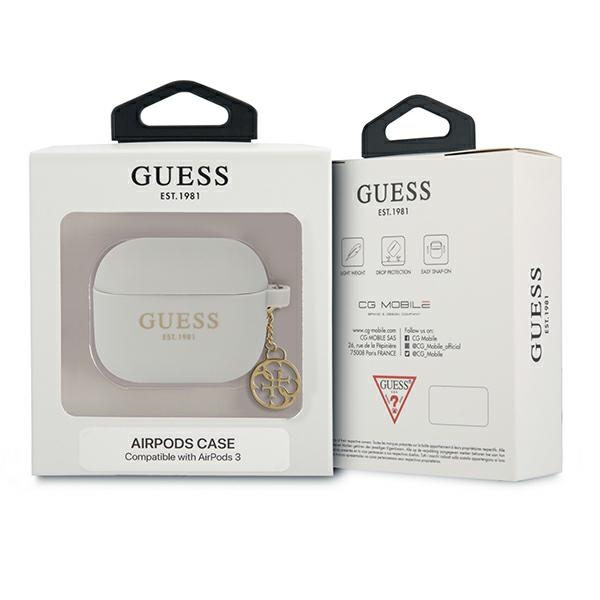 Guess silikoninis dėklas AirPods 3 – pilkas