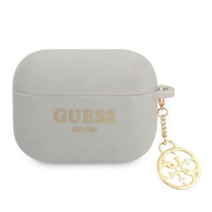 Guess silikoninis dėklas AirPods Pro – pilkas, Charm 4G