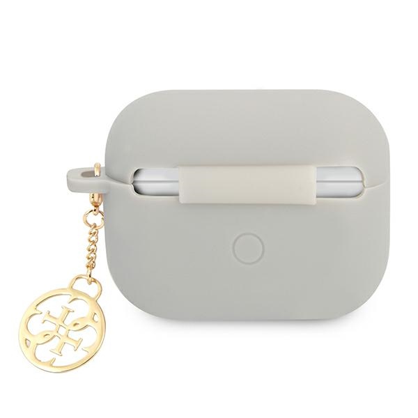 Guess silikoninis dėklas AirPods Pro – pilkas, Charm 4G