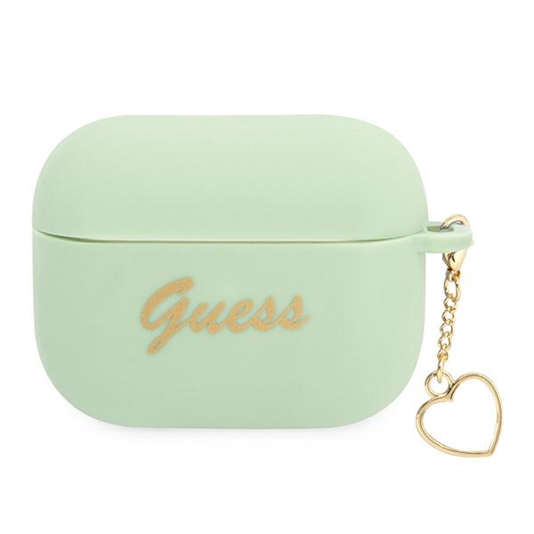 Guess silikoninis dėklas AirPods Pro – žalias