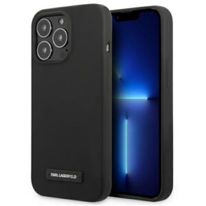 Karl Lagerfeld silikoninis dėklas iPhone 13/13 Pro – juodas