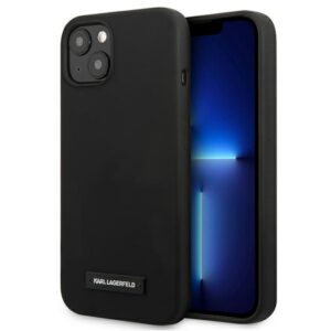 Karl Lagerfeld silikoninis dėklas iPhone 13 mini – juodas