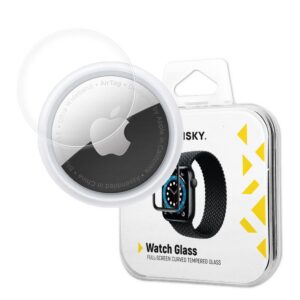 Wozinsky Watch Glass hibridinis stiklas AirTag – juodas
