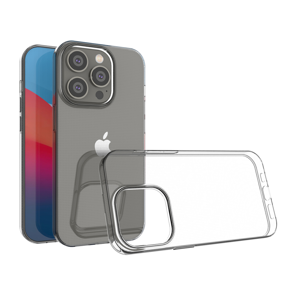 Skaidrus itin plonas TPU dėklas iPhone 14 Pro