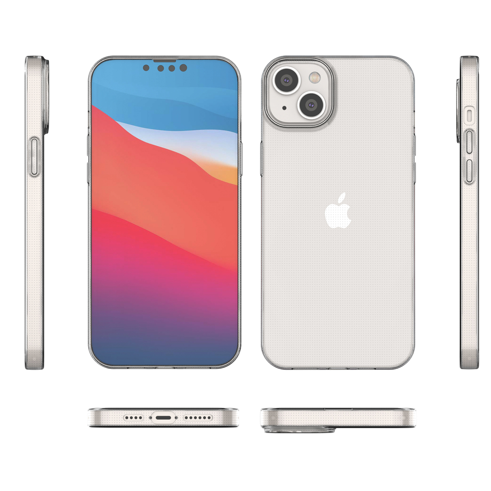 Skaidrus TPU dėklas iPhone 14 Max – 0,5 mm