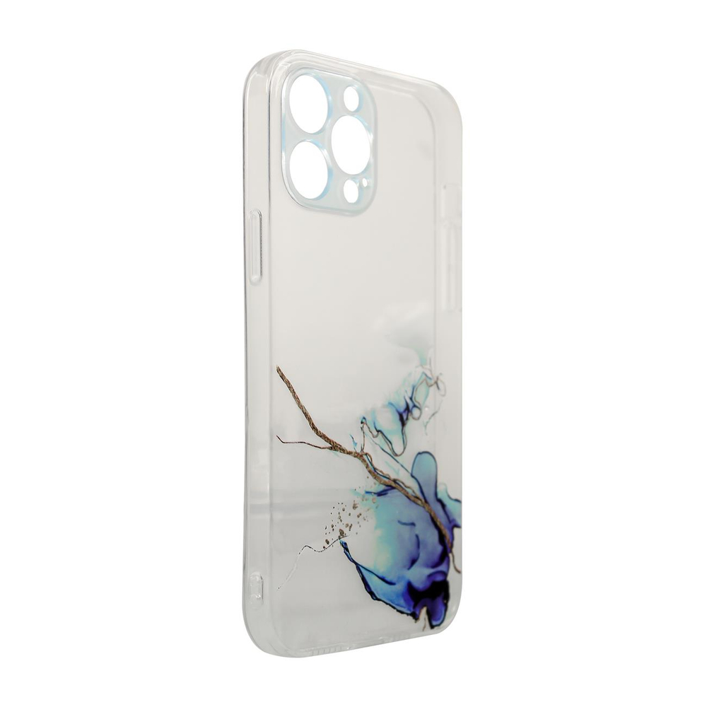 Skaidrus marmuro rašto TPU dėklas iPhone 12 Pro Max