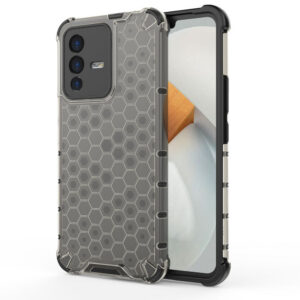 Honeycomb dėklas armored dangtelis su gel frame Vivo V23 5G juodas