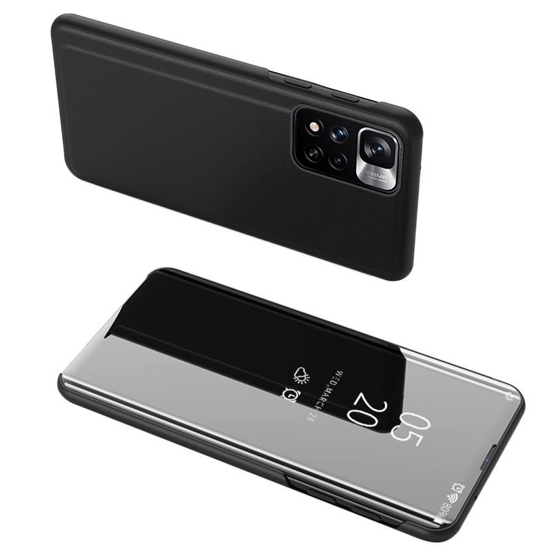Atverčiamas „Clear View“ dėklas Realme 9 Pro+ – juodas