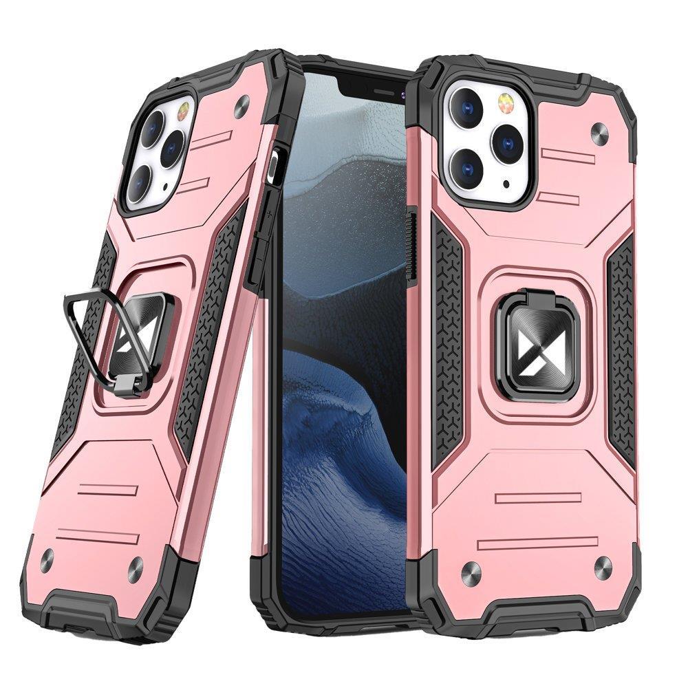 Wozinsky Ring Armor dėklas iPhone 14 Pro Max – auksinis su žiedu
