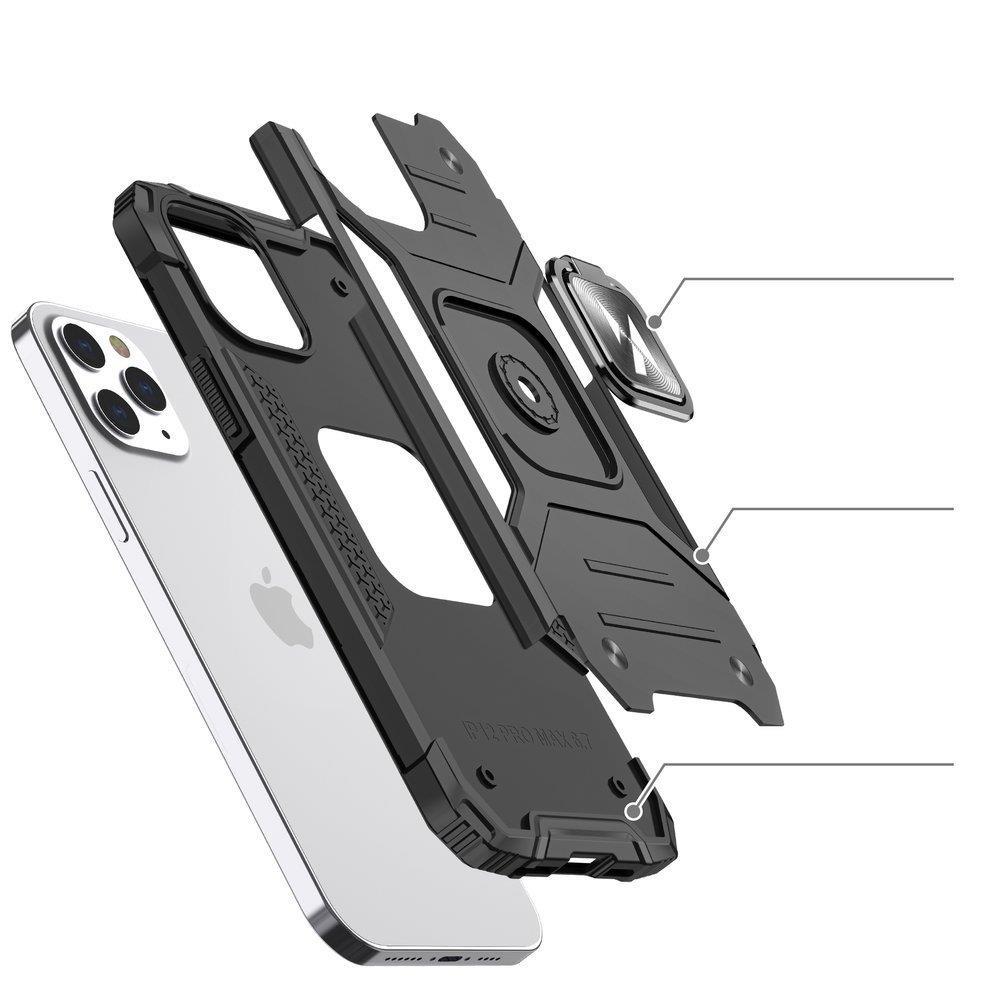 Wozinsky Ring Armor dėklas iPhone 14 Pro – raudonas