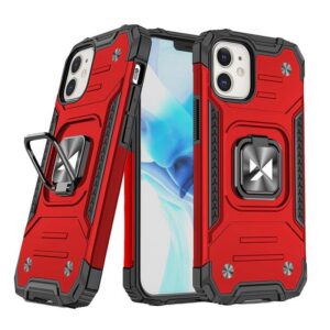 Wozinsky Ring Armor dėklas iPhone 14 Plus – raudonas