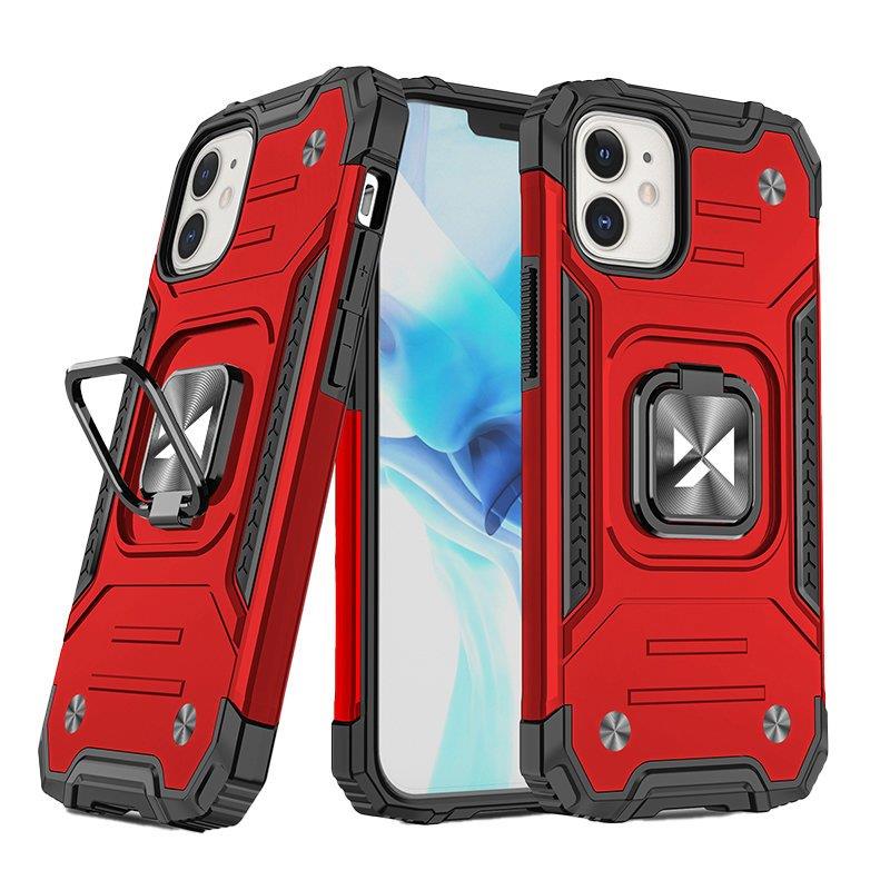 Wozinsky Ring Armor dėklas iPhone 14 Plus – raudonas