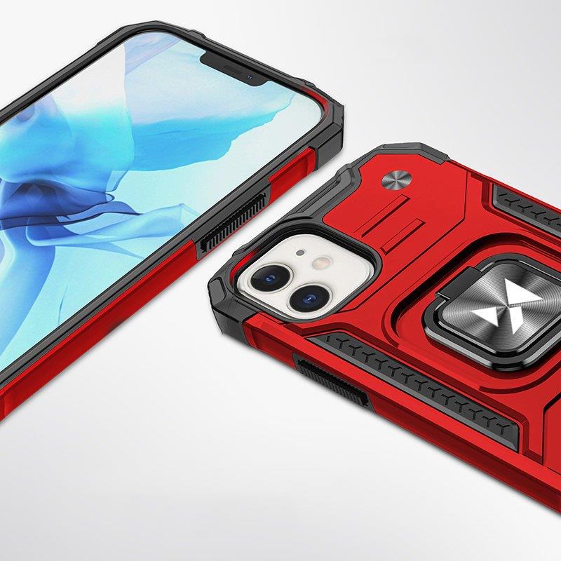 Wozinsky Ring Armor dėklas iPhone 14 Plus – raudonas