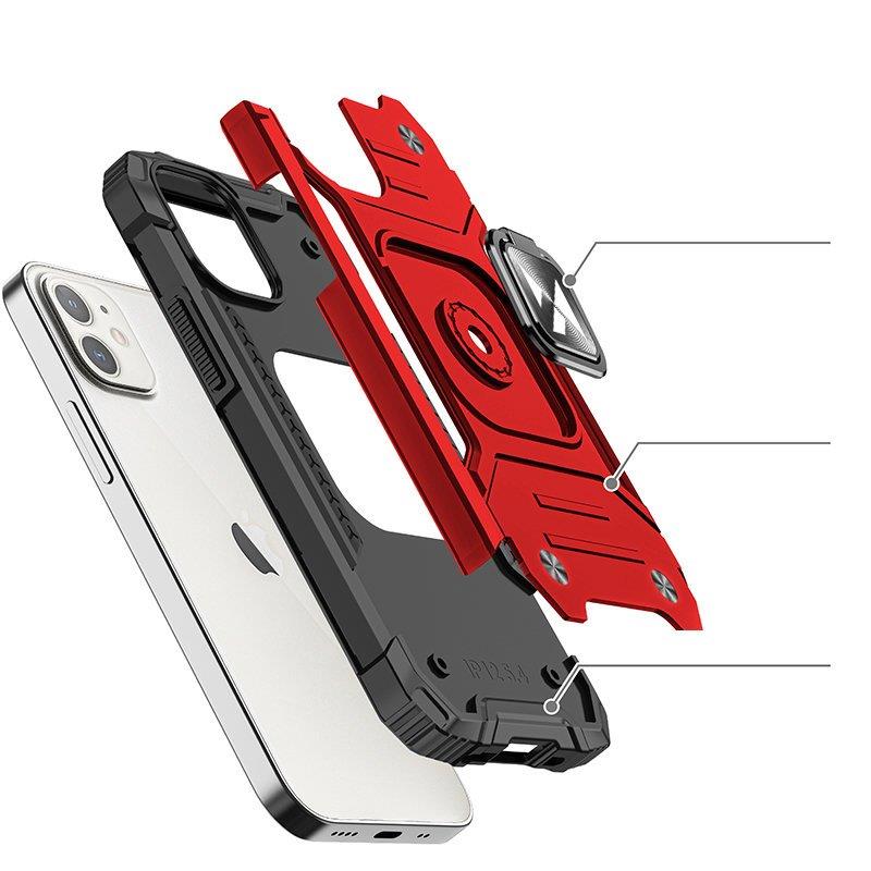 Wozinsky Ring Armor dėklas iPhone 14 Plus – raudonas