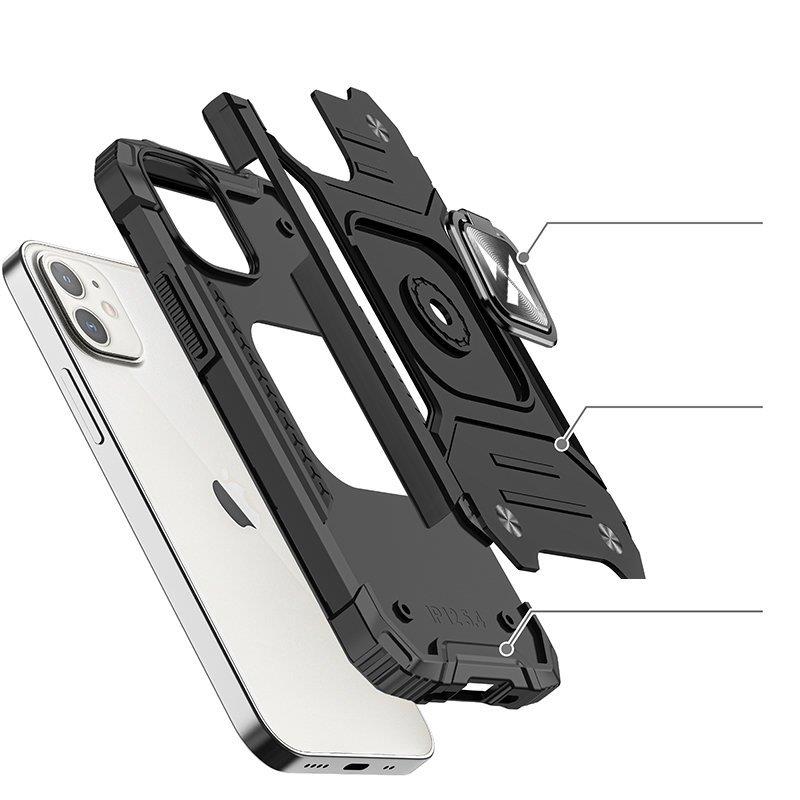 Wozinsky Ring Armor dėklas iPhone 14 Max – juodas
