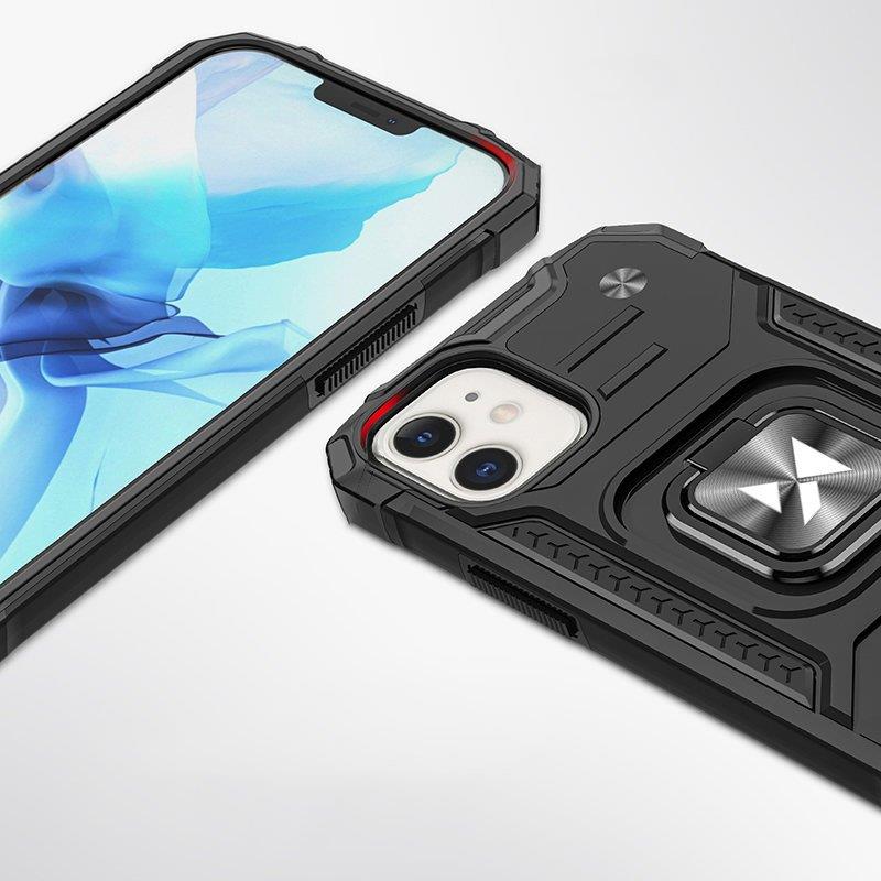 Wozinsky Ring Armor dėklas iPhone 14 Max – juodas