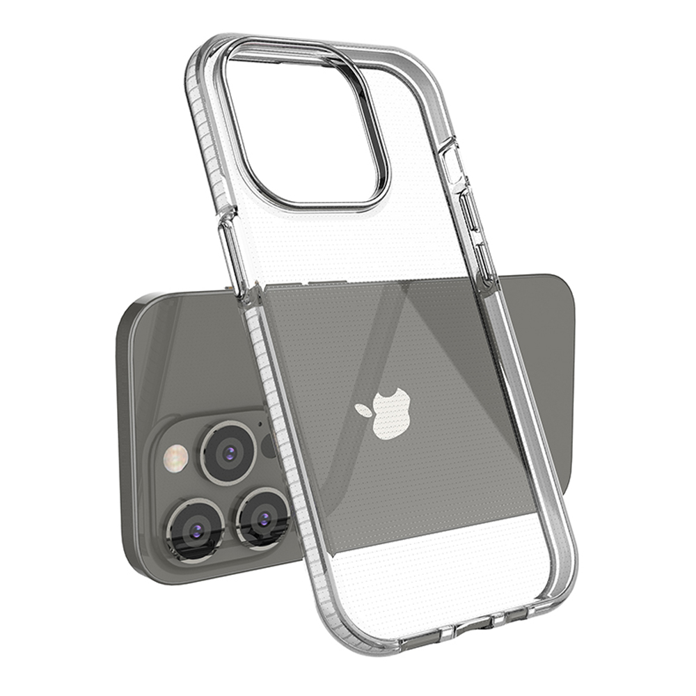 Skaidrus TPU dėklas iPhone 14 Pro – šviesiai mėlynas