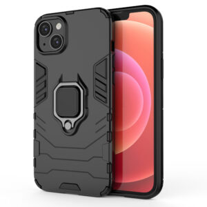 Ring Armor dėklas iPhone 14 – juodas, su žiedu