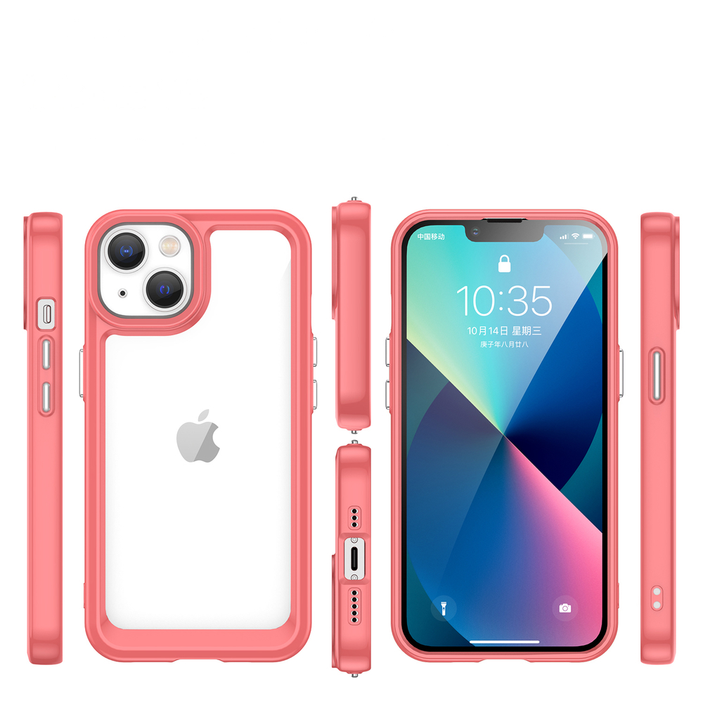 Outer Space Case dėklas iPhone 14 – raudonas