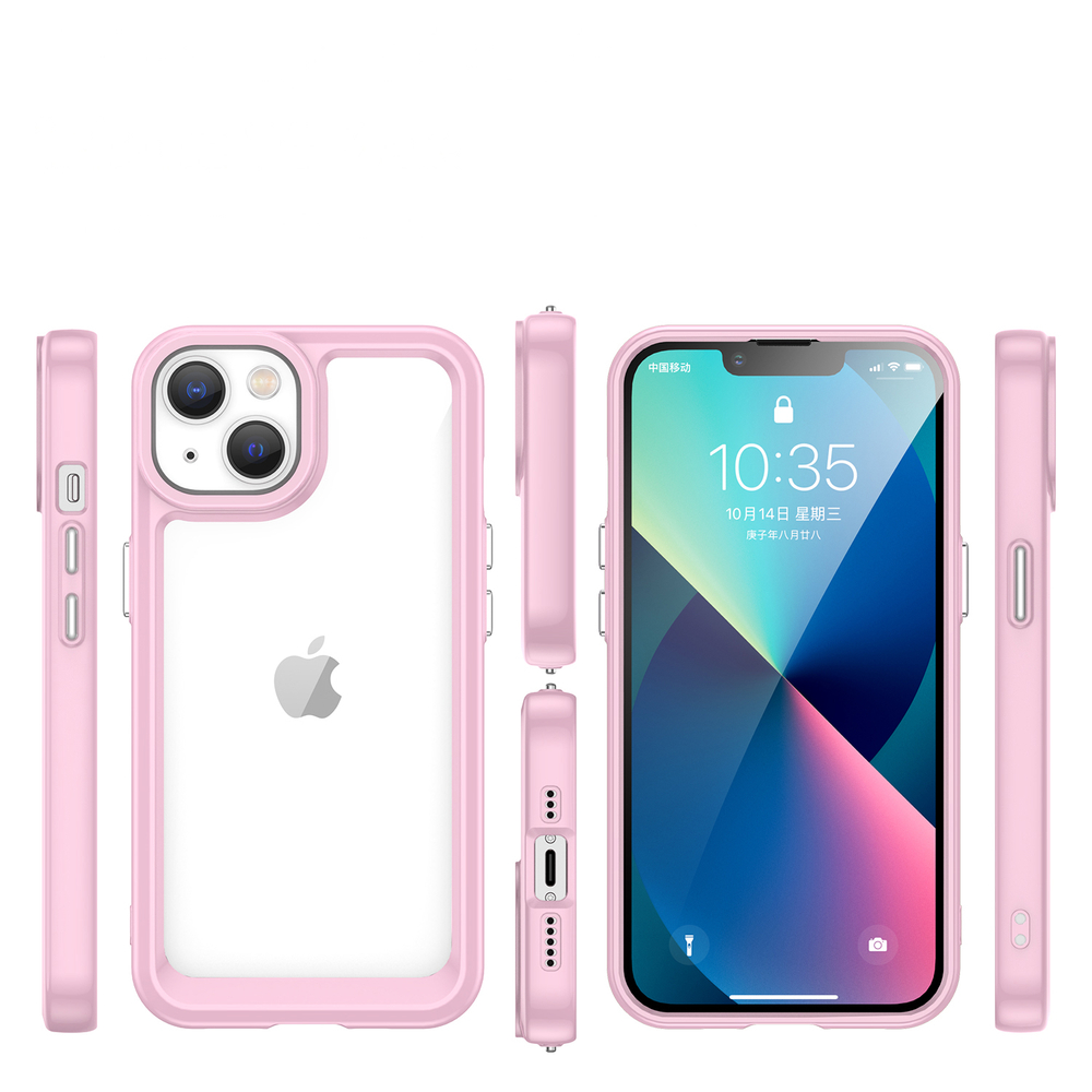 Apsauginis dėklas iPhone 14 Plus Outer Space Case – rožinis