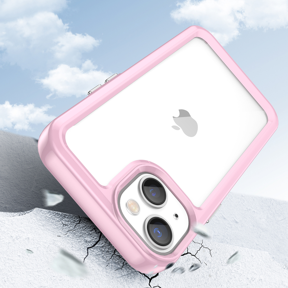 Apsauginis dėklas iPhone 14 Plus Outer Space Case – rožinis
