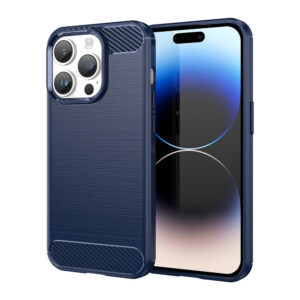 Anglies rašto TPU dėklas iPhone 14 Pro Max – mėlynas