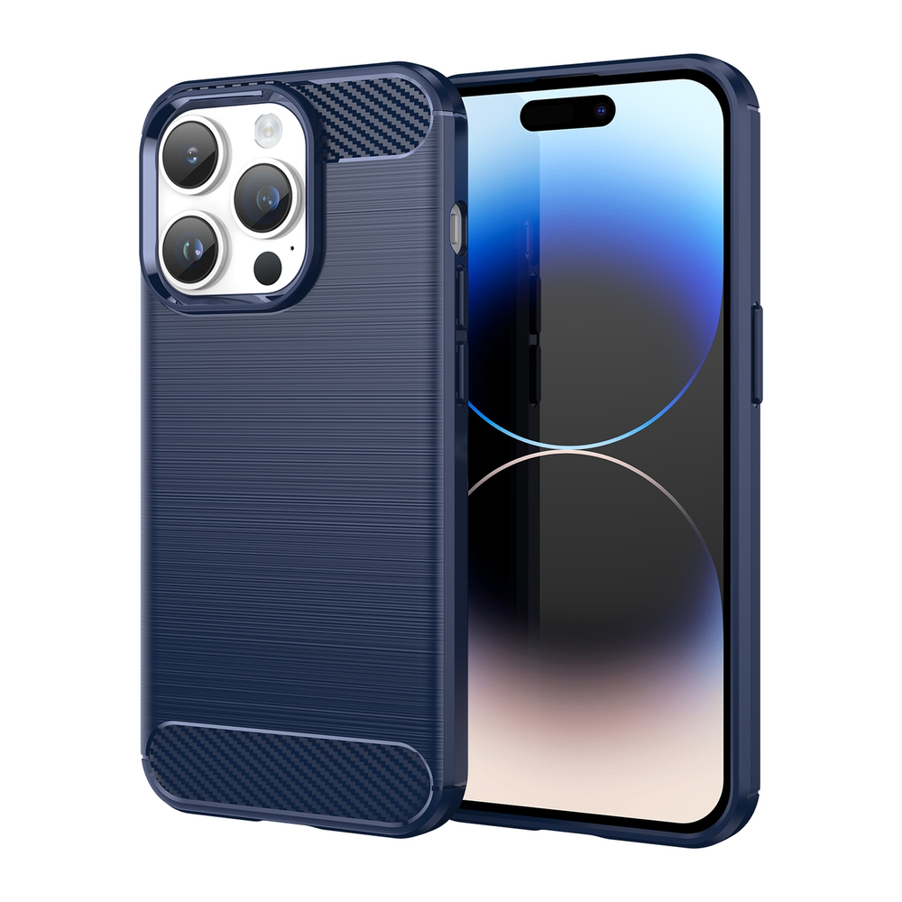 Anglies rašto TPU dėklas iPhone 14 Pro Max – mėlynas