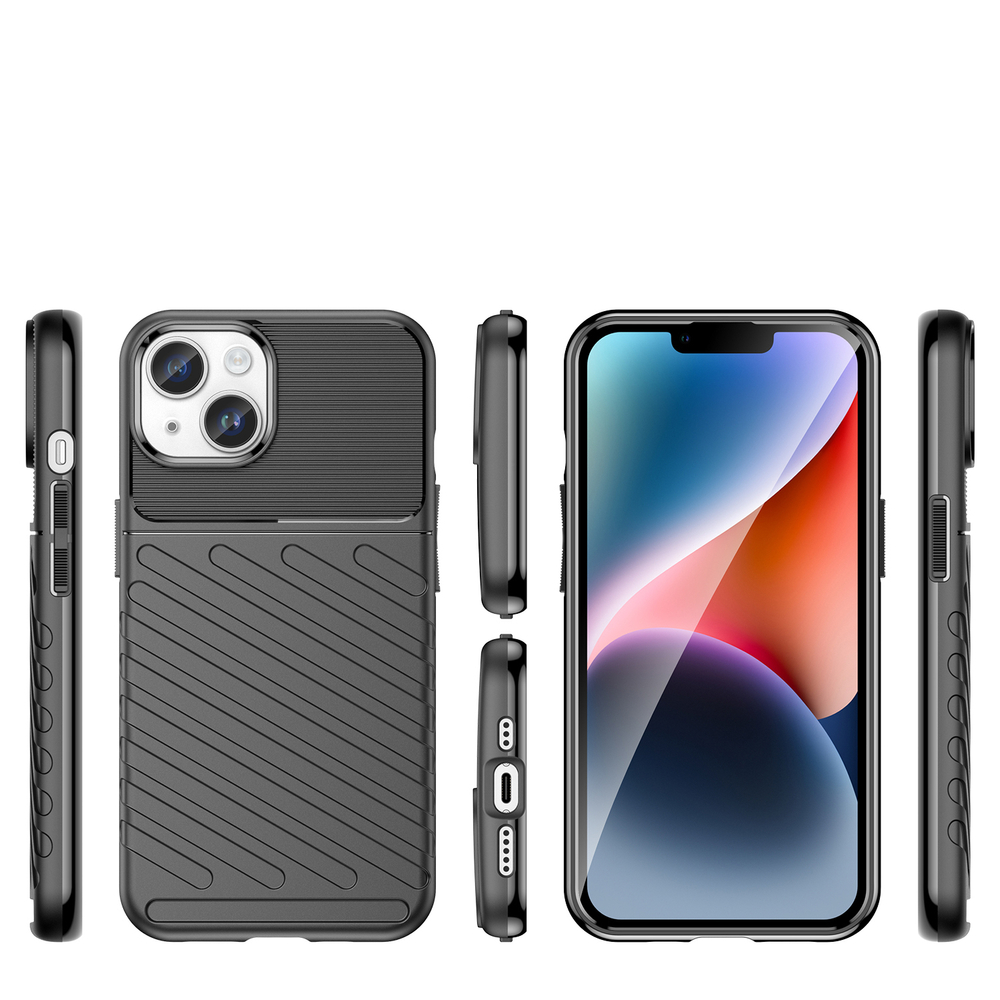 Thunder Case dėklas iPhone 14 Plus – juodas