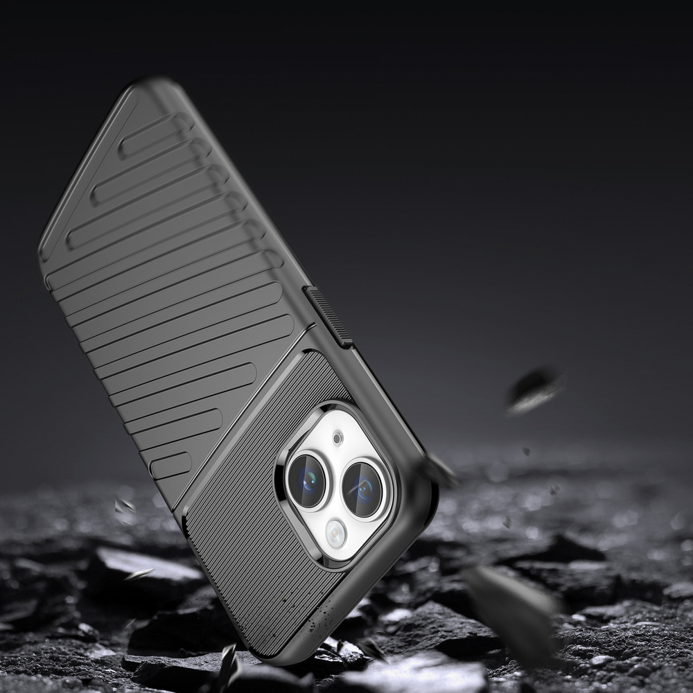 Thunder Case dėklas iPhone 14 Plus – juodas