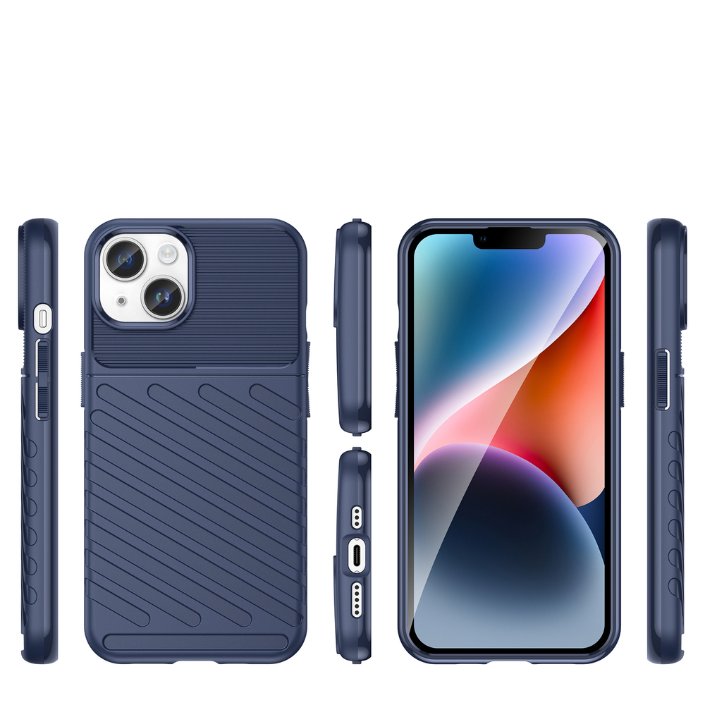 Thunder Case iPhone 14 Plus – mėlynas šarvuotas dėklas