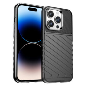 Thunder Case dėklas iPhone 14 Pro – juodas