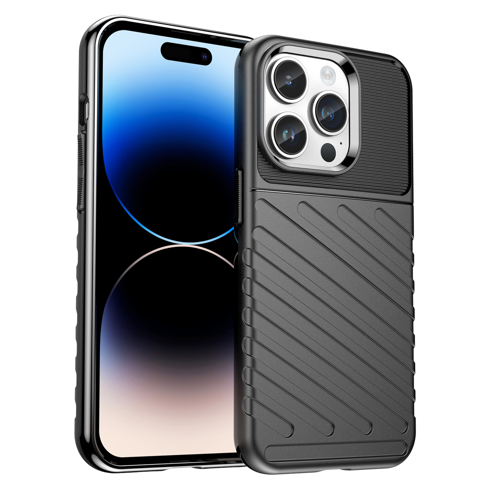 Thunder Case dėklas iPhone 14 Pro – juodas