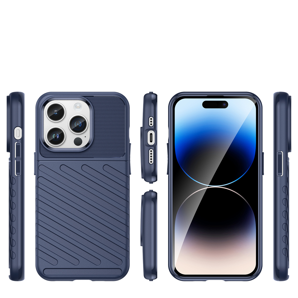 Thunder Case šarvuotas dėklas iPhone 14 Pro – mėlynas