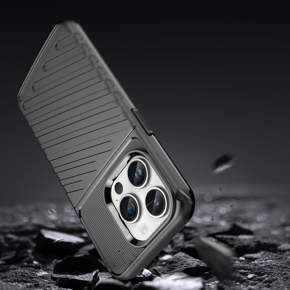 Thunder Case šarvuotas dėklas iPhone 14 Pro Max – juodas