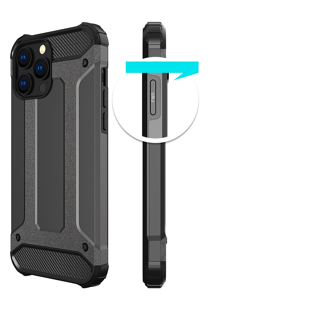Hybrid Armor dėklas iPhone 14 Pro – mėlynas