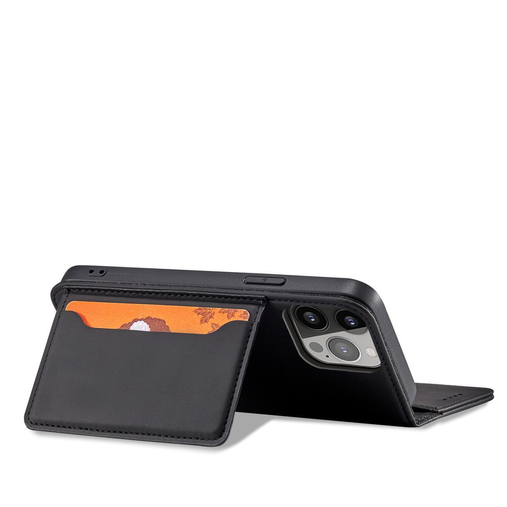 Magnetinis dėklas-piniginė iPhone 14 Pro – juodas