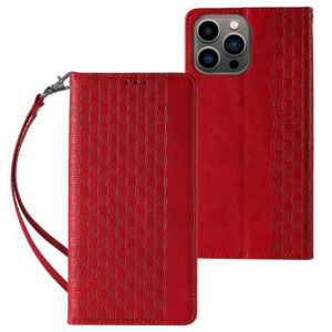 Magnet Strap dėklas iPhone 14 Pro Max – raudonas