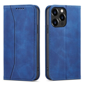 Magnet Fancy Case dėklas iPhone 14 Pro – mėlynas