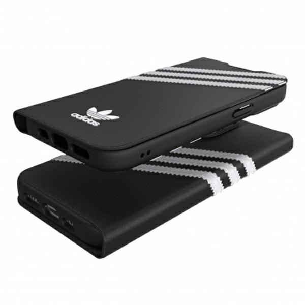 Adidas OR Book dėklas iPhone 13/13 Pro – juodas/baltas