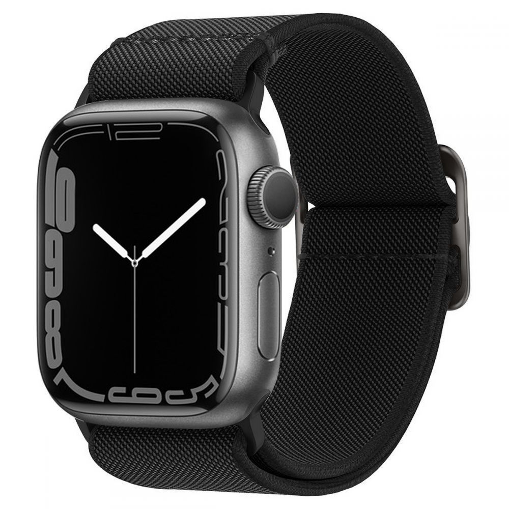 Dirželis Spigen Fit Lite Apple Watch 8 / 9 / 10 / 11 / 12 / SE (40 / 41 / 42 mm), juodas
