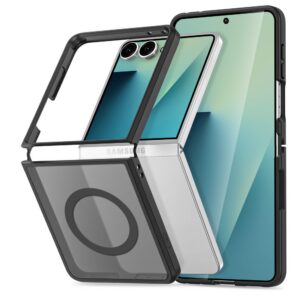 Dėklas Tech-Protect Magmat MagSafe Galaxy Z Flip 8, matinis juodas