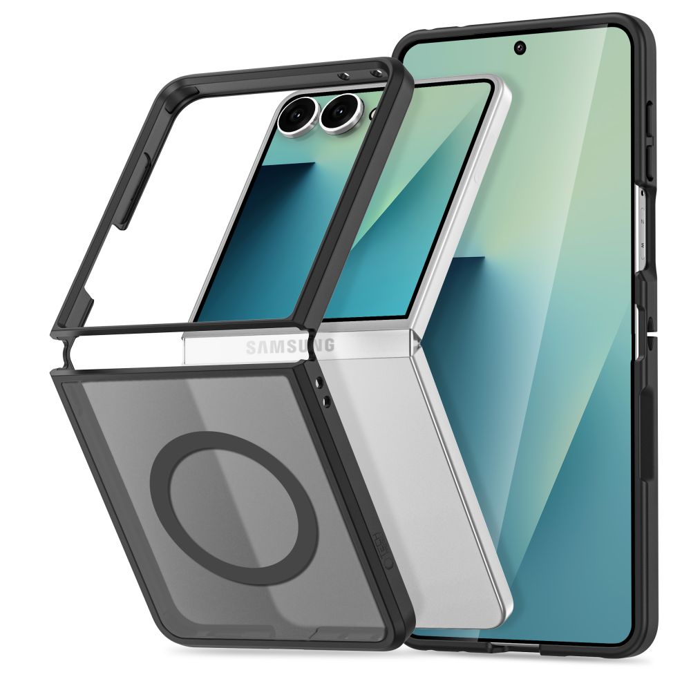 Dėklas Tech-Protect Magmat MagSafe Galaxy Z Flip 8, matinis juodas