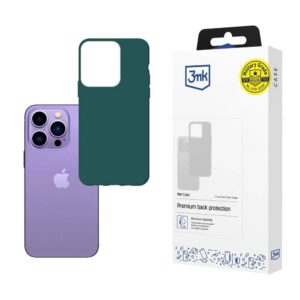 Dėklas iPhone 14 Pro Max iš 3mk Matt Case serijos - tamsiai žalias